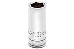 80120S-06 GearWrench 1/4'' Drive 6 Point Mid Length SAE Socket 11/32''