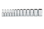 80304S-06 GearWrench 13PC 1/4'' Drive 6 Point Mid Length Metric Socket Set