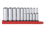 80305 GearWrench 10pc 1/4'' Drive 6 Point Deep SAE Socket Set
