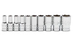 80305S-06 GearWrench 10PC 1/4'' Drive 6 Point Mid Length SAE Socket Set