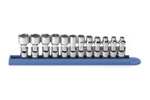 80311 GearWrench 12pc 1/4'' Drive 6 Point Flex Metric Socket Set
