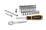 80313 GearWrench 1/4'' Drive 12 Point Standard SAE Mechanics 26PC Tool Set