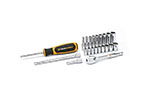 80325 GearWrench 1/4'' Drive 6 & 12 Point Standard & Deep SAE Mechanics 22PC Tool Set