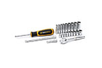 80327 GearWrench 1/4'' Drive 6 & 12 Point Standard & Deep Metric Mechanics 22PC Tool Set