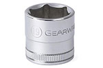 80387 GearWrench 3/8'' Drive 6 Point Standard Metric Socket 19mm