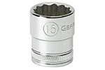 80482 GearWrench 3/8'' Drive 12 Point Standard Metric Socket 6mm
