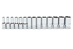 80554S-06 GearWrench 14PC 3/8'' Drive 6 Point Mid Length Metric Socket Set