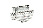 80559 GearWrench 3/8'' Drive 6 & 12 Point Standard & Deep Metric Mechanics 24PC Tool Set