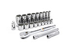 80691 GearWrench 3/8'' Drive 12 Point Standard & Deep SAE Mechanics 22PC Tool Set