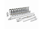 80692 GearWrench 3/8'' Drive 12 Point Standard & Deep Metric Mechanics 29PC Tool Set