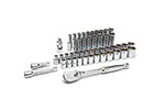 80700D GearWrench 1/2'' Drive 6 Point Standard & Deep SAE/Metric Mechanics 49PC Tool Set