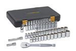 80700P GearWrench 1/2'' Drive 6 Point 120XP Standard & Deep SAE/Metric Mechanics 49PC Tool Set