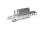 80701 GearWrench 1/2'' Drive 12 Point Standard & Deep SAE/Metric Mechanics 49PC Tool Set