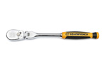 81009T GearWrench 1/4'' Drive 90-Tooth Dual Material Flex Head Teardrop Ratchet 8''