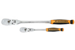 81204T GearWrench 2 Pc. 1/4'' & 3/8'' Drive 90-Tooth Dual Material Flex Head Teardrop Ratchet Set