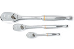 81206T GearWrench 3 Pc. 1/4'', 3/8'' & 1/2'' Drive 90-Tooth Teardrop Ratchet Set