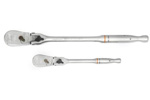 81274T GearWrench 2 Pc. 1/4'' & 3/8'' Drive 90-Tooth Locking Flex Head Teardrop Ratchet Set