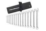 81918 GearWrench 15PC 12 Point Long Pattern Combination SAE Wrench Set with Tool Roll