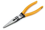 82177 GearWrench 8'' Pitbull Dipped Handle Long Nose Pliers