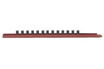 83105 GearWrench 1/4'' Drive 9'' Red Socket Rail Includes 13 Clips