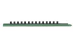 83109 GearWrench 1/4'' Drive 9'' Green Socket Rail Includes 13 Clips
