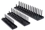 83118 GearWrench 3PC 1/4'', 3/8'' & 1/2'' Drive Black SAE Socket Storage Tray Set