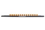 83128 GearWrench 1/2'' Drive Magnetic Socket Rail w/ 14 Clips