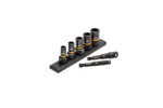 83911 GearWrench 7 Pc. 1/4'' & 3/8'' Drive SAE Bolt Biter Impact Extraction Socket Set