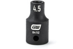 84112 GearWrench 1/4'' Drive 6 Point Standard Impact Metric Socket 4.5mm