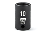 84119 GearWrench 1/4'' Drive 6 Point Standard Impact Metric Socket 10mm