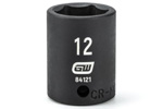 84121 GearWrench 1/4'' Drive 6 Point Standard Impact Metric Socket 12mm