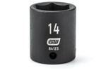 84123 GearWrench 1/4'' Drive 6 Point Standard Impact Metric Socket 14mm