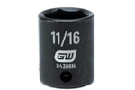 84306N GearWrench 3/8'' Drive 6 Point Standard Impact SAE Socket 11/16''