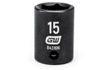 84316N GearWrench 3/8'' Drive 6 Point Standard Impact Metric Socket 15mm