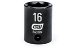 84317N GearWrench 3/8'' Drive 6 Point Standard Impact Metric Socket 16mm