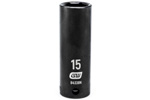 84338N GearWrench 3/8'' Drive 6 Point Deep Impact Metric Socket 15mm