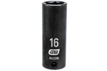 84339N GearWrench 3/8'' Drive 6 Point Deep Impact Metric Socket 16mm