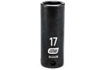 84340N GearWrench 3/8'' Drive 6 Point Deep Impact Metric Socket 17mm