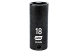 84341N GearWrench 3/8'' Drive 6 Point Deep Impact Metric Socket 18mm