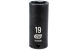 84342N GearWrench 3/8'' Drive 6 Point Deep Impact Metric Socket 19mm