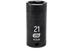84343N GearWrench 3/8'' Drive 6 Point Deep Impact Metric Socket 21mm