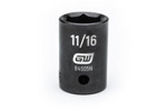 84505N GearWrench 1/2'' Drive 6 Point Standard Impact SAE Socket 11/16''