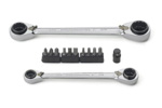 85200 GearWrench 13PC 72-Tooth 12 Point QuadBox Reversible Ratcheting SAE Wrench Bit Set