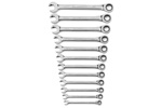 85597 GearWrench 12PC 72-Tooth 12 Point Open End Ratcheting Metric Wrench Set