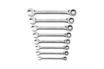 85599 GearWrench 8PC 72-Tooth 12 Point Open End Ratcheting Combination SAE Wrench Set