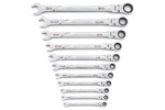 86247 GearWrench 11PC 120XP Universal Spline XL Flex Head Ratcheting Combination SAE Wrench Set