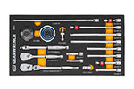 86520 GearWrench 18PC 1/4'' 90-Tooth Ratchet & Drive Tool Modular Set