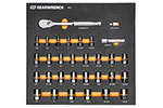 86525 GearWrench 31PC 3/8'' Drive 90-Tooth Ratchet and Bolt Biter Socket Modular Set