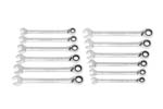 86628 GearWrench 12PC 90-Tooth 12 Point Metric Reversible Ratcheting Combination Wrench Set with Wrench Roll