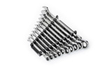 86758 GearWrench 10PC 90-Tooth 12 Point Flex Head Ratcheting Combination SAE Wrench Set
